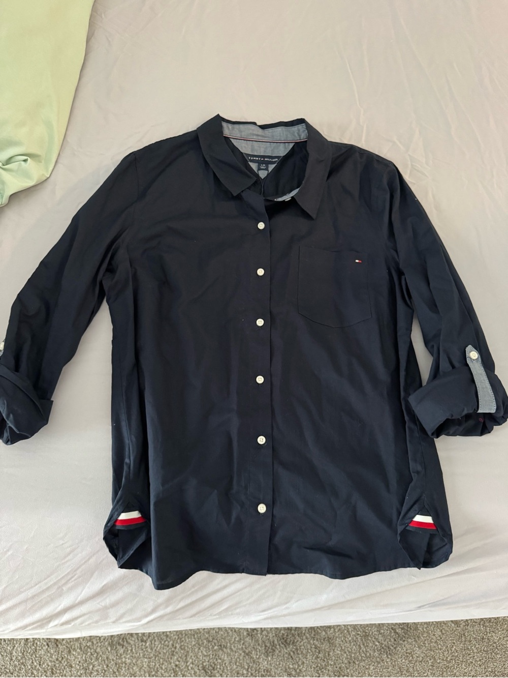 Tommy Hilfiger Navy Button-Up Shirt